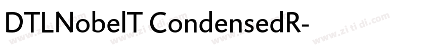 DTLNobelT CondensedR字体转换